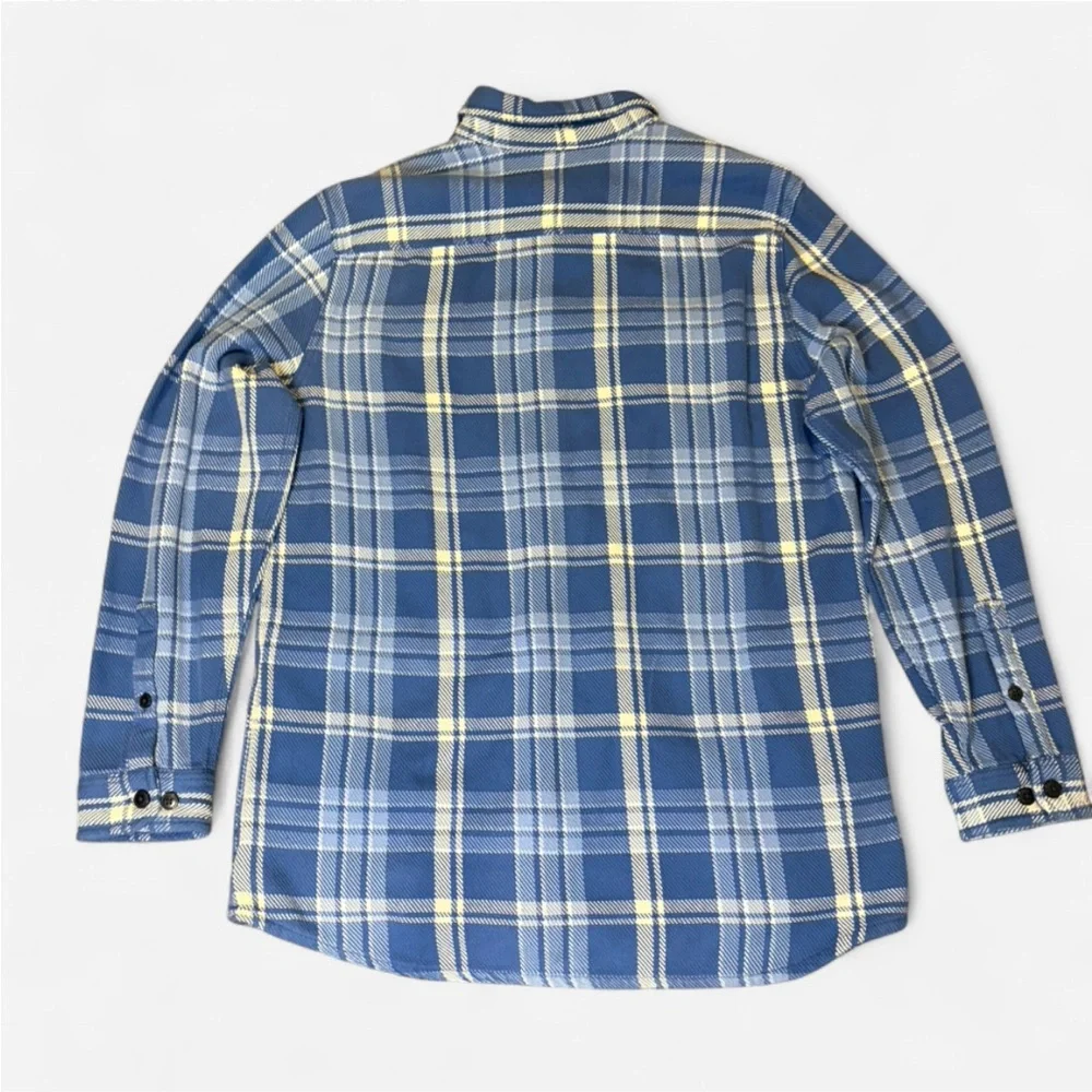 Men’s L.L. Bean Flannel Button-Down Thick Long Sleeve Size Large (Tall) - Picture 2 of 8